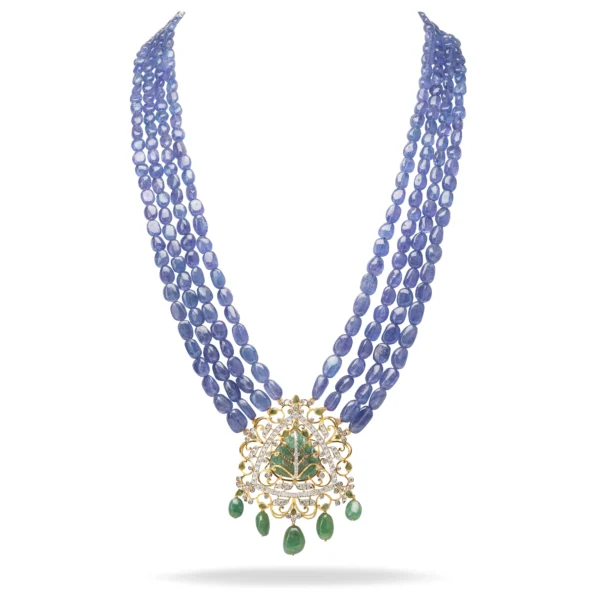 AJGDNK07 tanzanite beads necklace