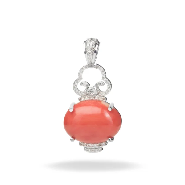 AJGDP15 coral pendant