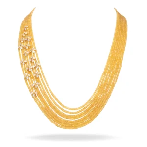 Yellow Sapphire beads Necklace