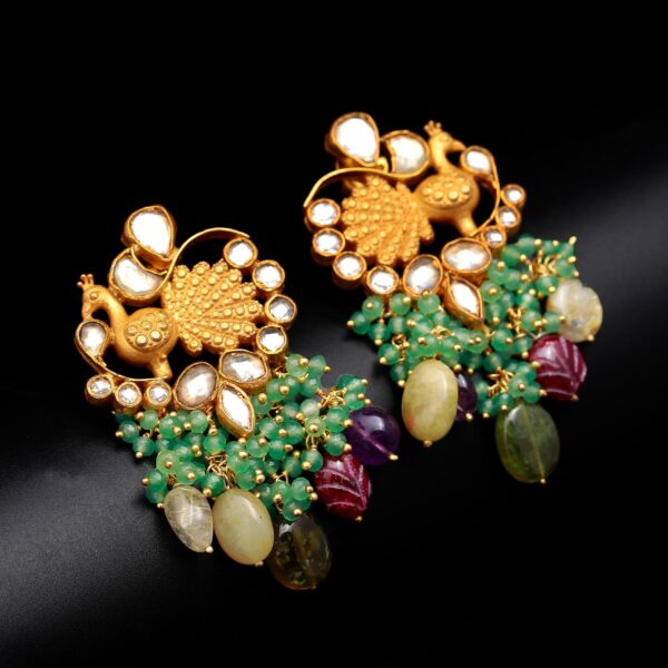 AJSLER17a peacock earrings