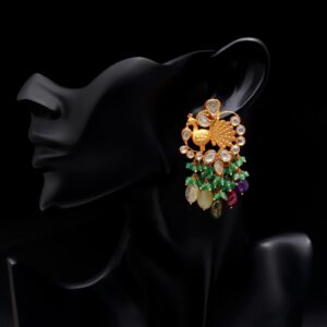 peacock earrings