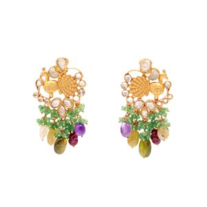 peacock earrings