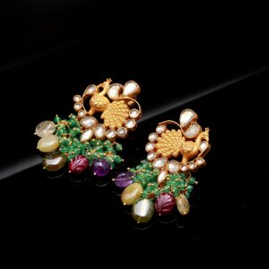 peacock earrings