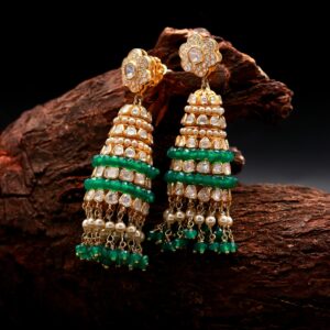 polki jhumkas