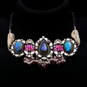 labradorite choker