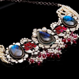 labradorite choker
