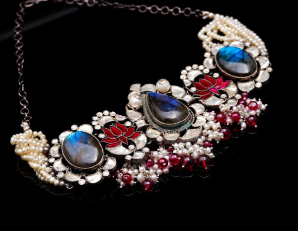 AJSLNK13d labradorite choker