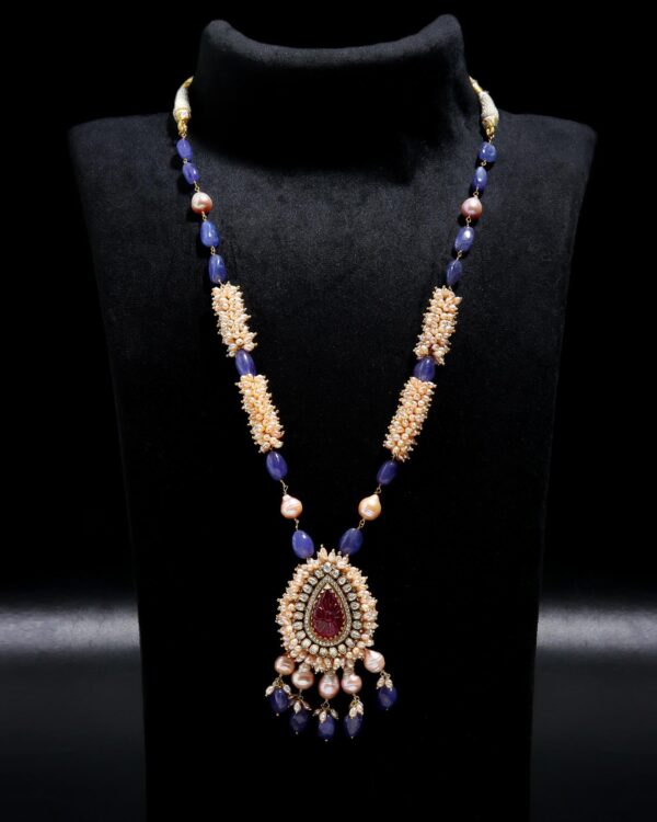 AJSLNK26a silver pearl necklace