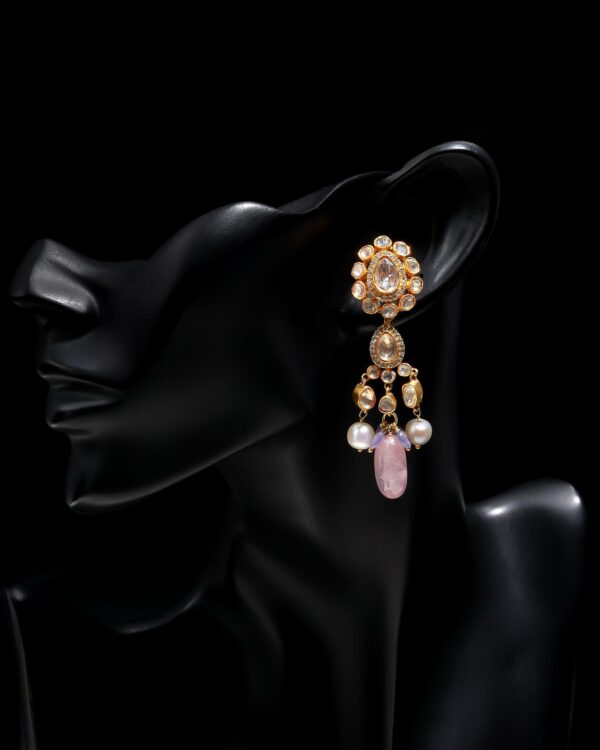 morganite earrings