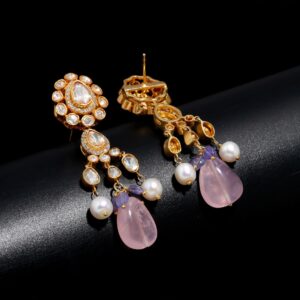 morganite earrings