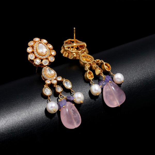 morganite earrings