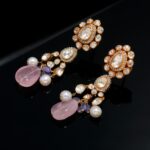 morganite earrings
