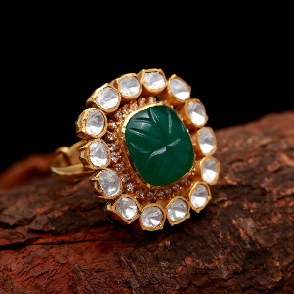 AJSLFR36a silver blossom ring