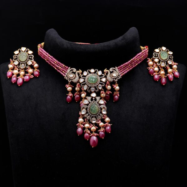 AJSLNK03a silver choker set