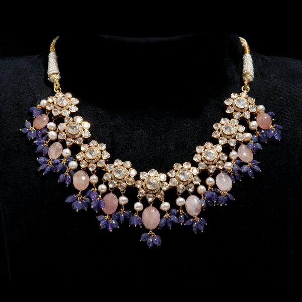 AJSLNK38a gem choker necklace