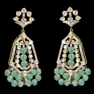 Lush Green Polki Earrings